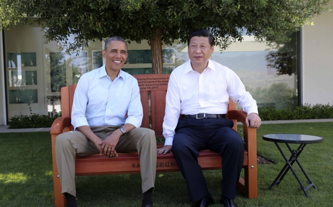 Chinese president Xi Jinping and US president Barack Obama at Sunnylands summit in June. Photo: Xinhua