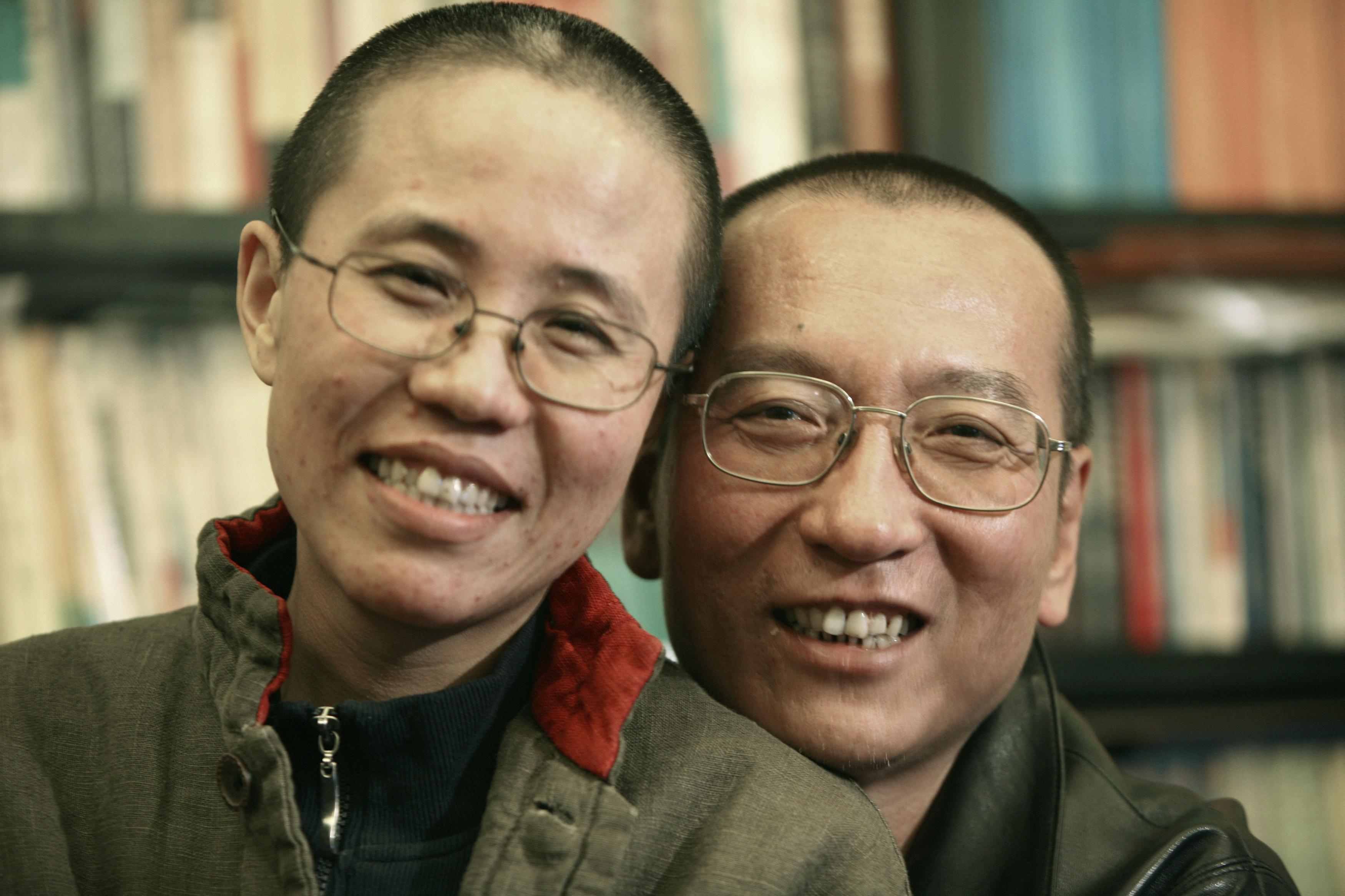 Chinese dissident Liu Xiaobo and his wife Liu Xia pose in this undated photo. Photo: Reuters