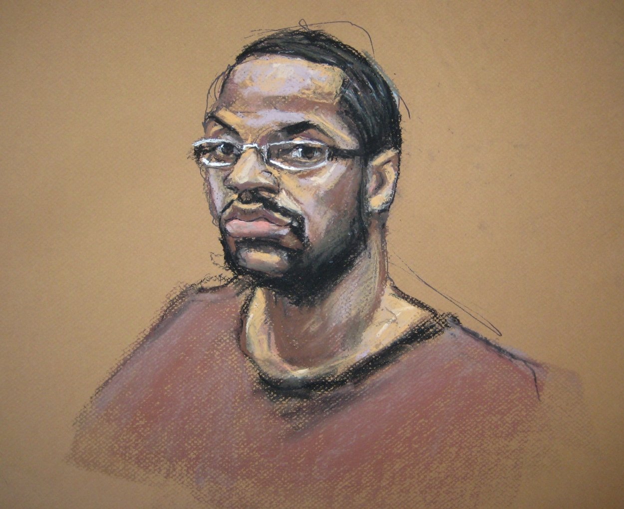 A courtroom sketch shows Ronell Wilson. Photo: AP 