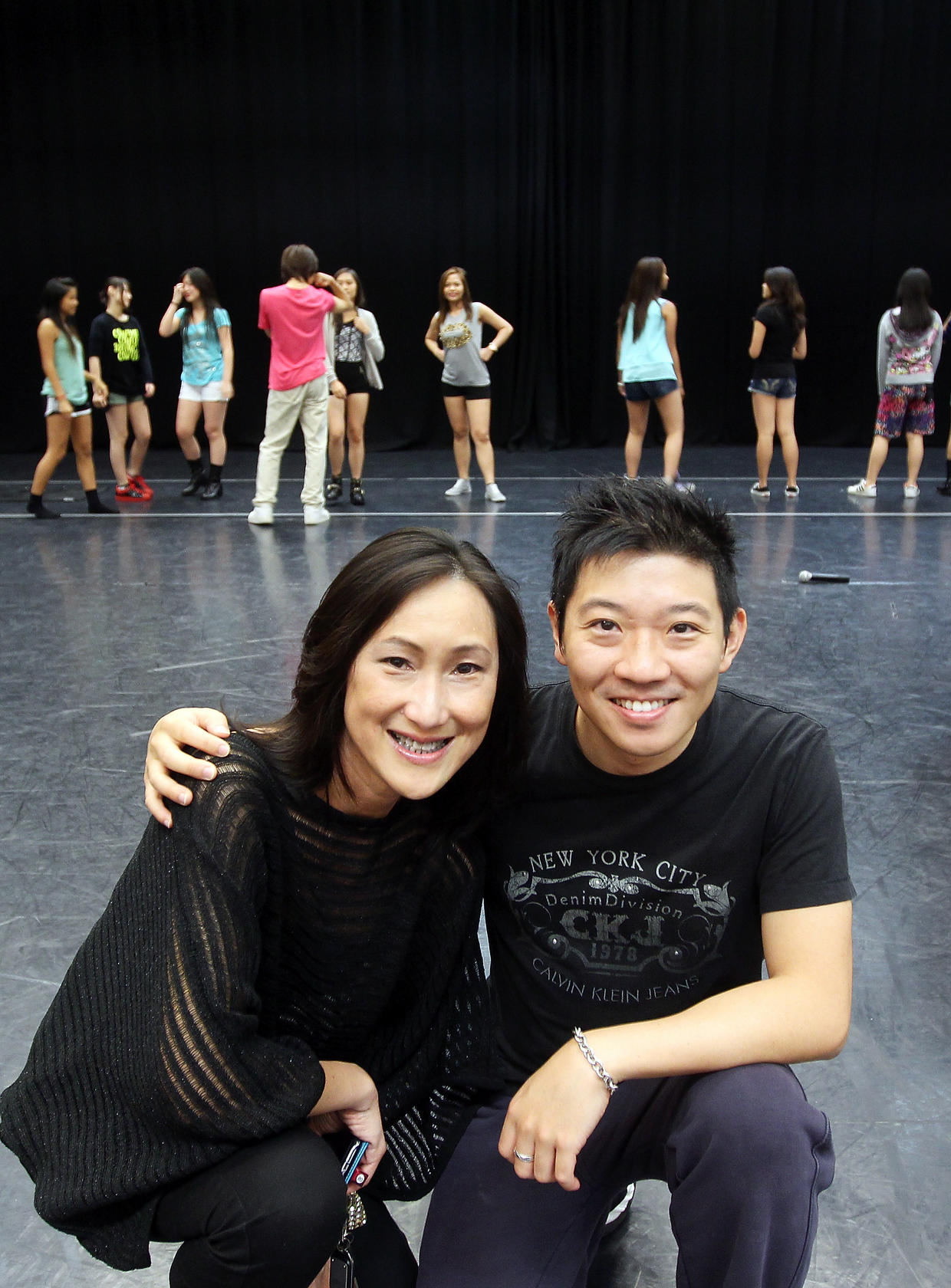 Excel's Alice van Kapel with Oz to the Future music and artistic director Charles Teo.