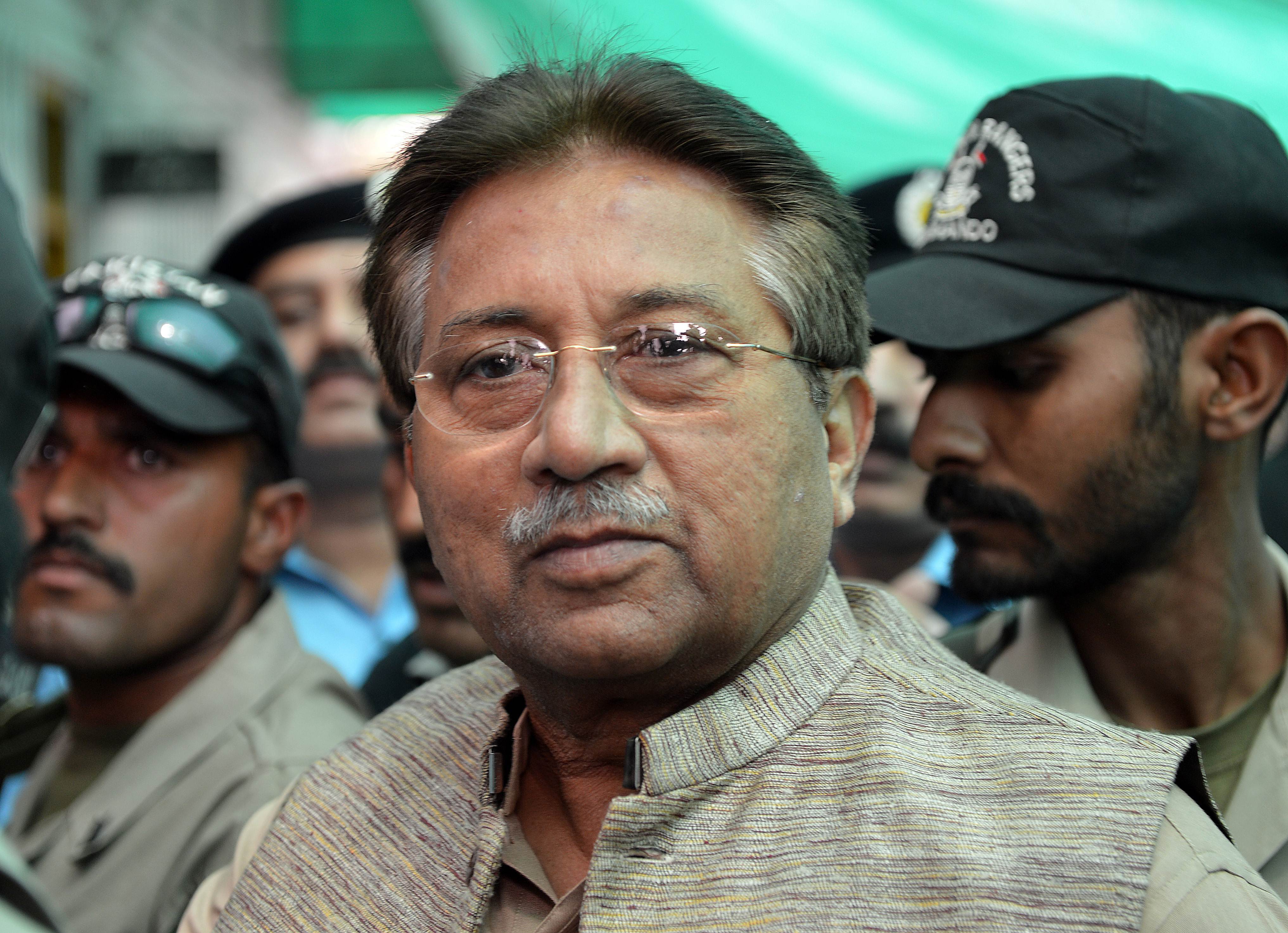 Former Pakistani president Pervez Musharraf. Photo: AFP