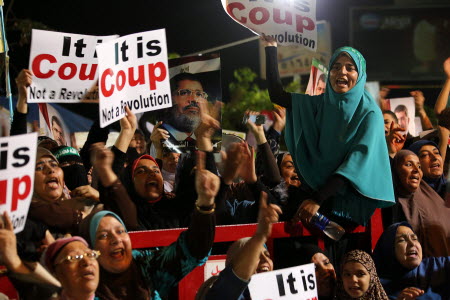 Supporters of ousted President Mursi. Photo: EPA