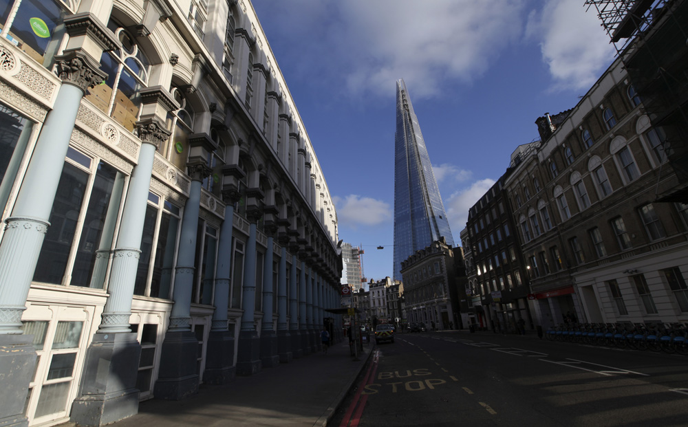 While supply is limited, new iconic buildings in London such as the Shard have added renewed interest to the city's property scene. Photo: Bloomberg