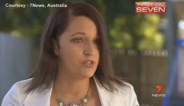 Stephanie Banister, a candidate for Australia’s anti-immigration One Nation party, dropped out of the election race on Saturday. Photo: screenshot from Australian TV. 