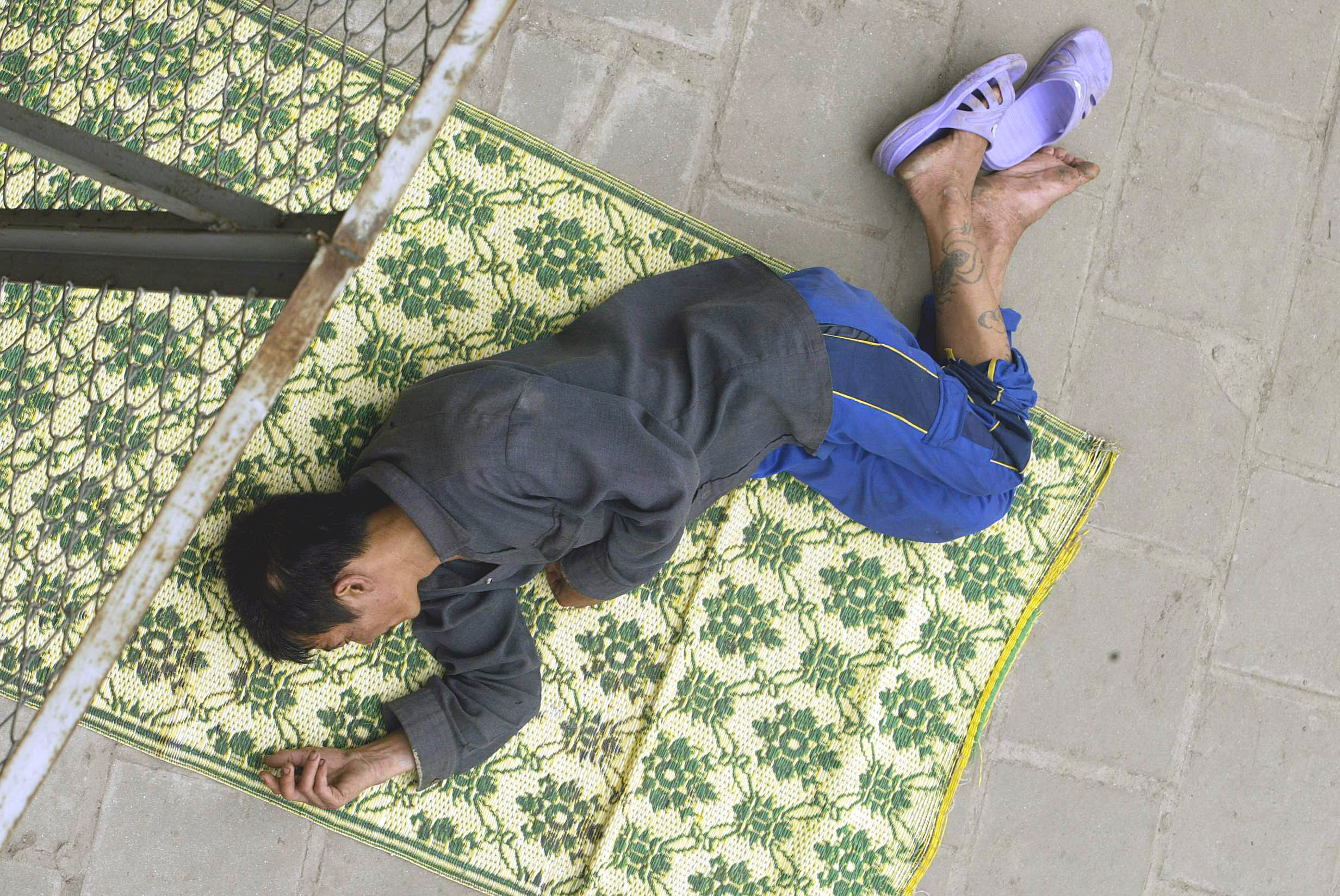 File picture of a drug addict in Hanoi. Photo: AFP