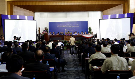 Ceremony of the commissioning of the Myanmar-China gas pipeline. Photo: Xinhua
