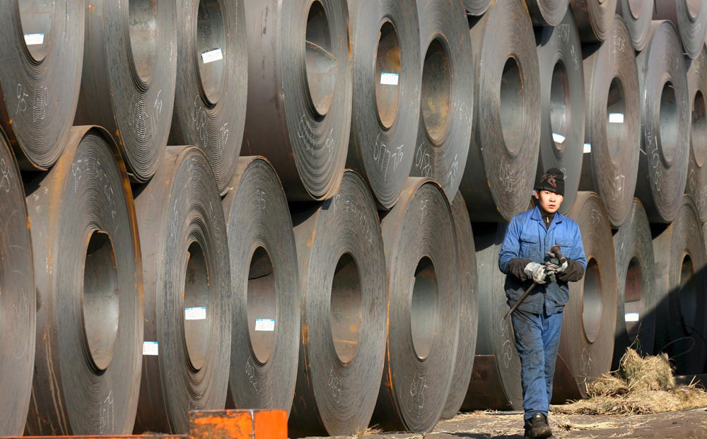 China's steel prices are expected to weaken in the second half of the year. Photo: EPA
