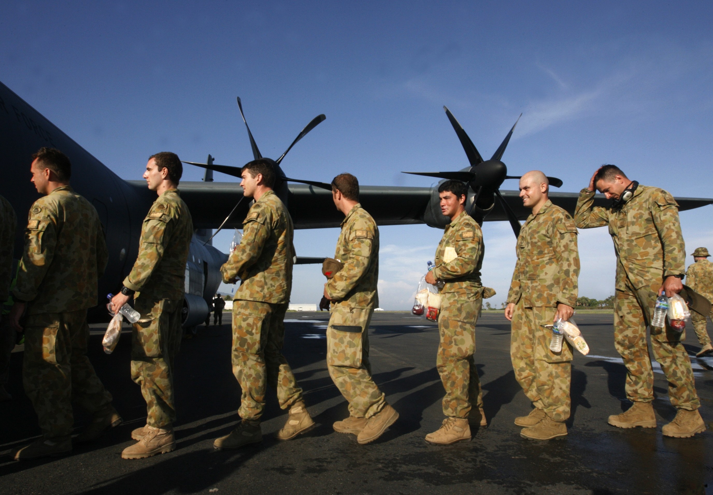 Australian soldiers returning home are serving in East Timor. Recently, the Australian army has faced sex scandals, including allegations of abuse. Photo: AFP
