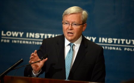 Australian Prime Minister Kevin Rudd. Photo: AFP