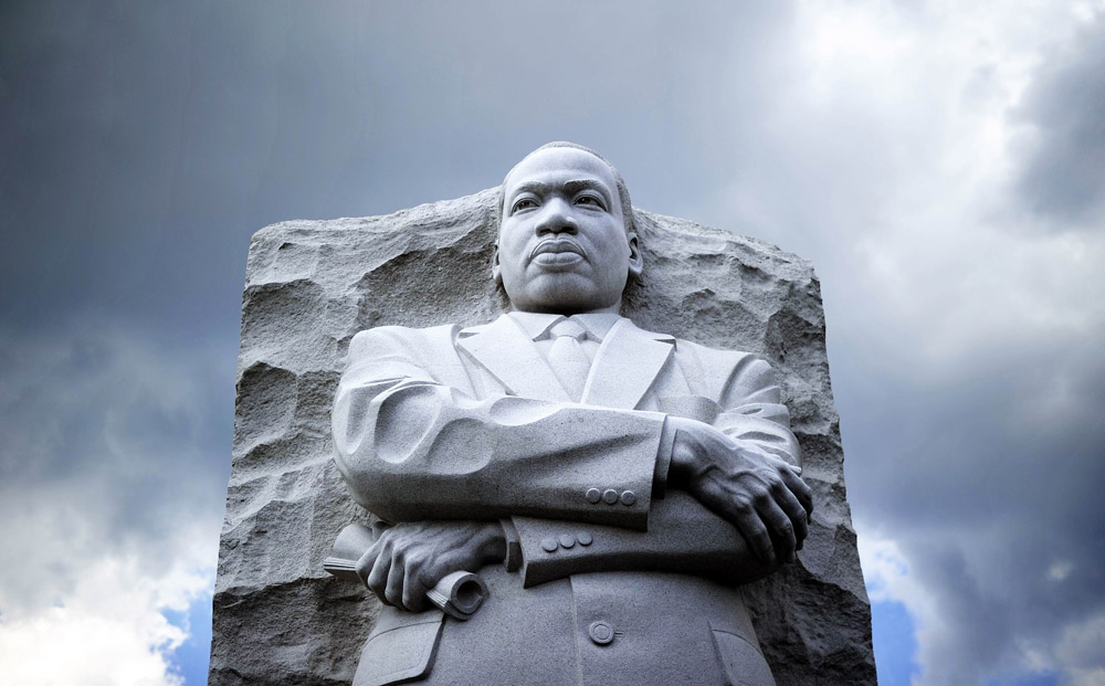The statue of Martin Luther King Jr. at a memorial in Washington, DC. Photo: AFP