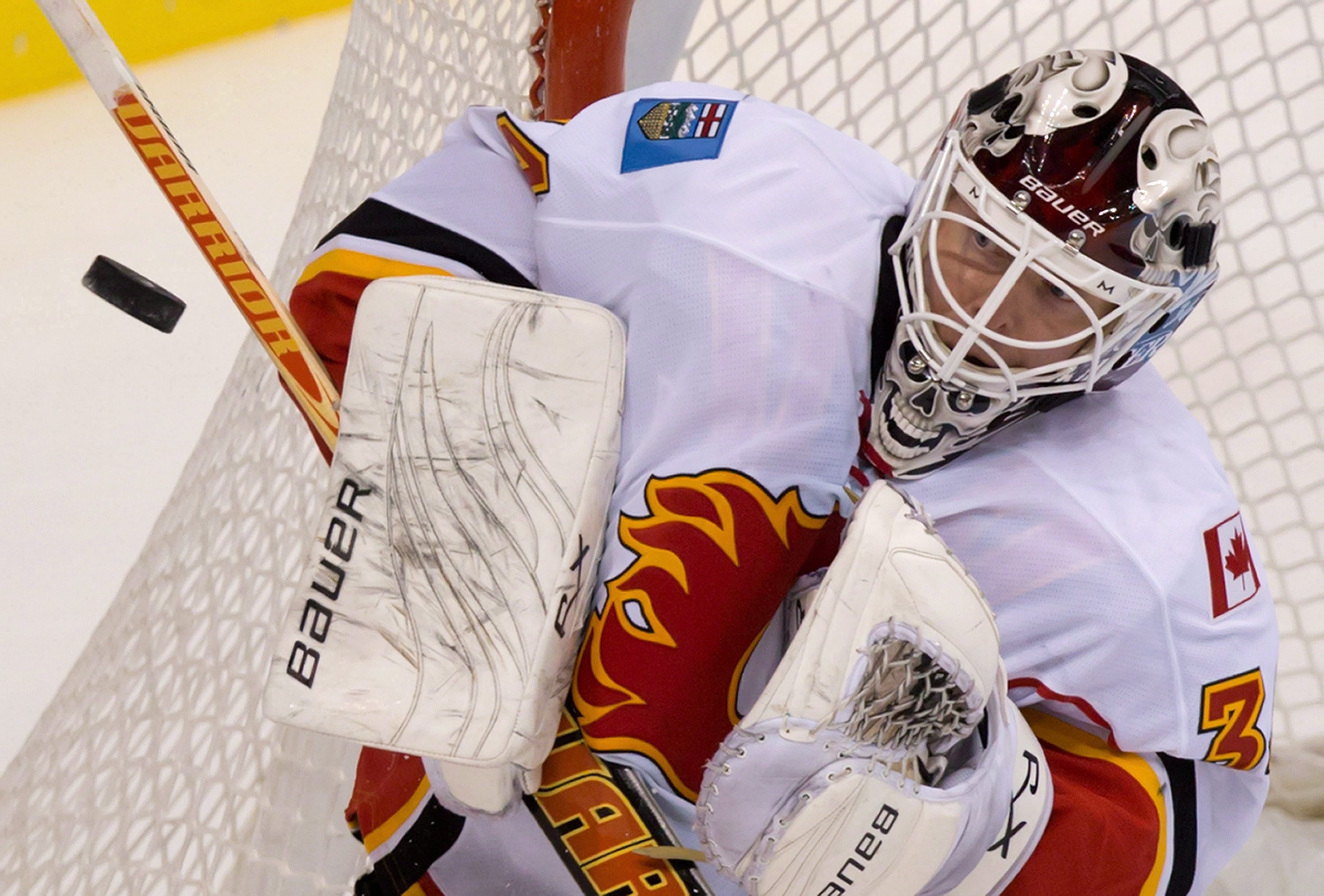 Calgary Flames' goalie Miikka Kiprusoff. Photo: AP
