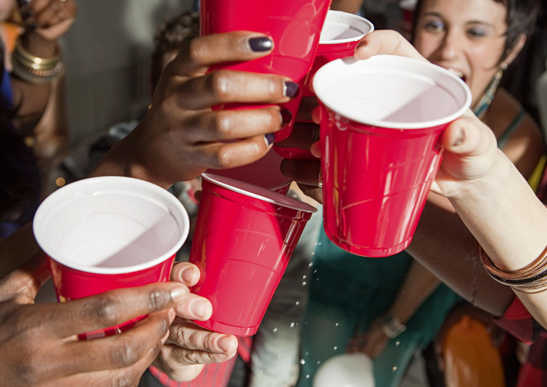 Drinking is a major social lubricant on British campuses. Photo: Corbis