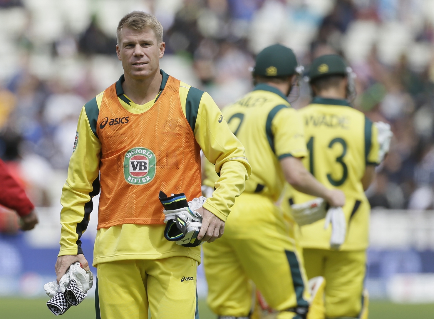David Warner as he walks off the pitch during a Australian game against New Zealand earlier this year. Photo: AP