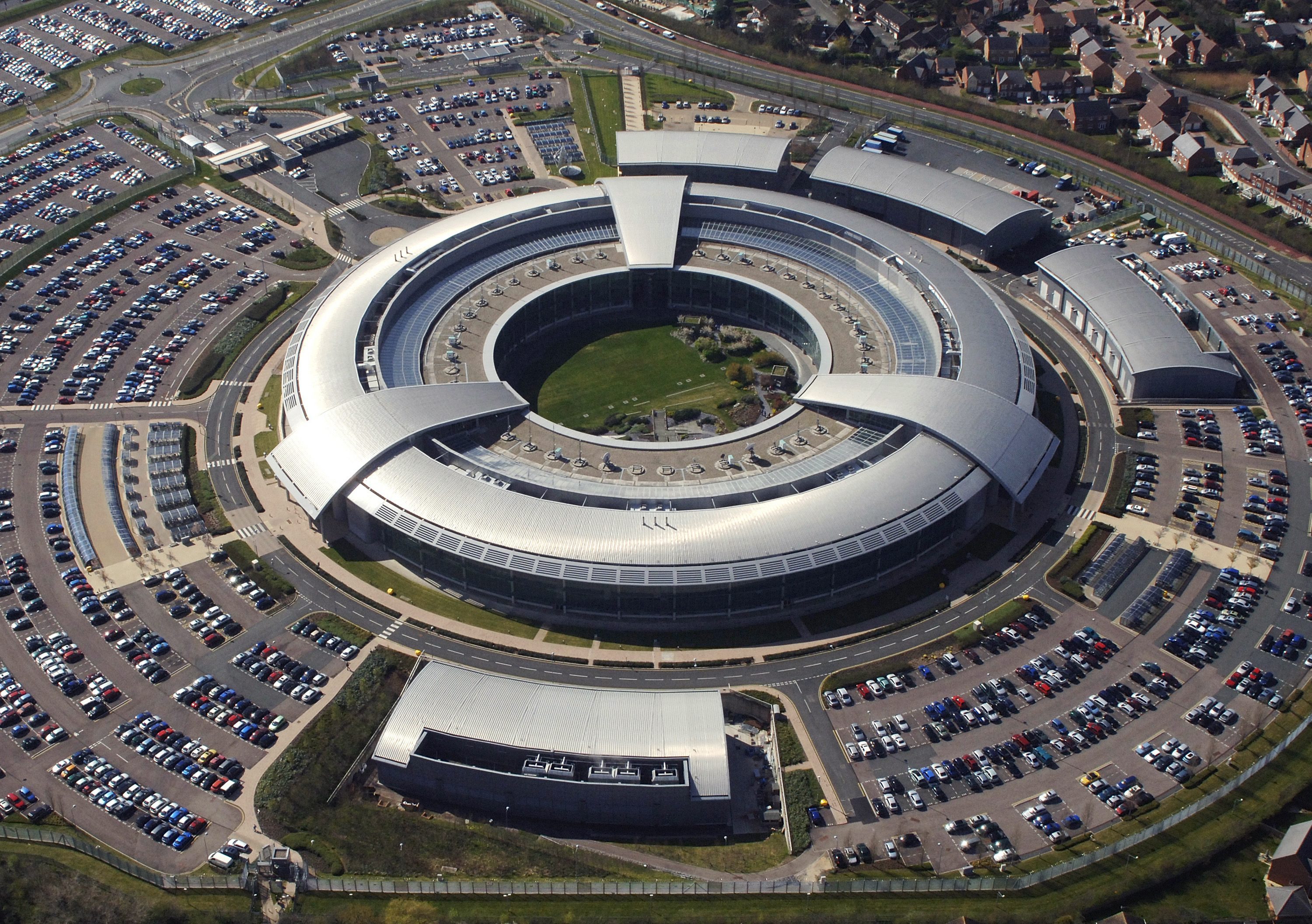The British Government Communications Headquarters (GCHQ) in Cheltenham, Gloucestershire, west central England.