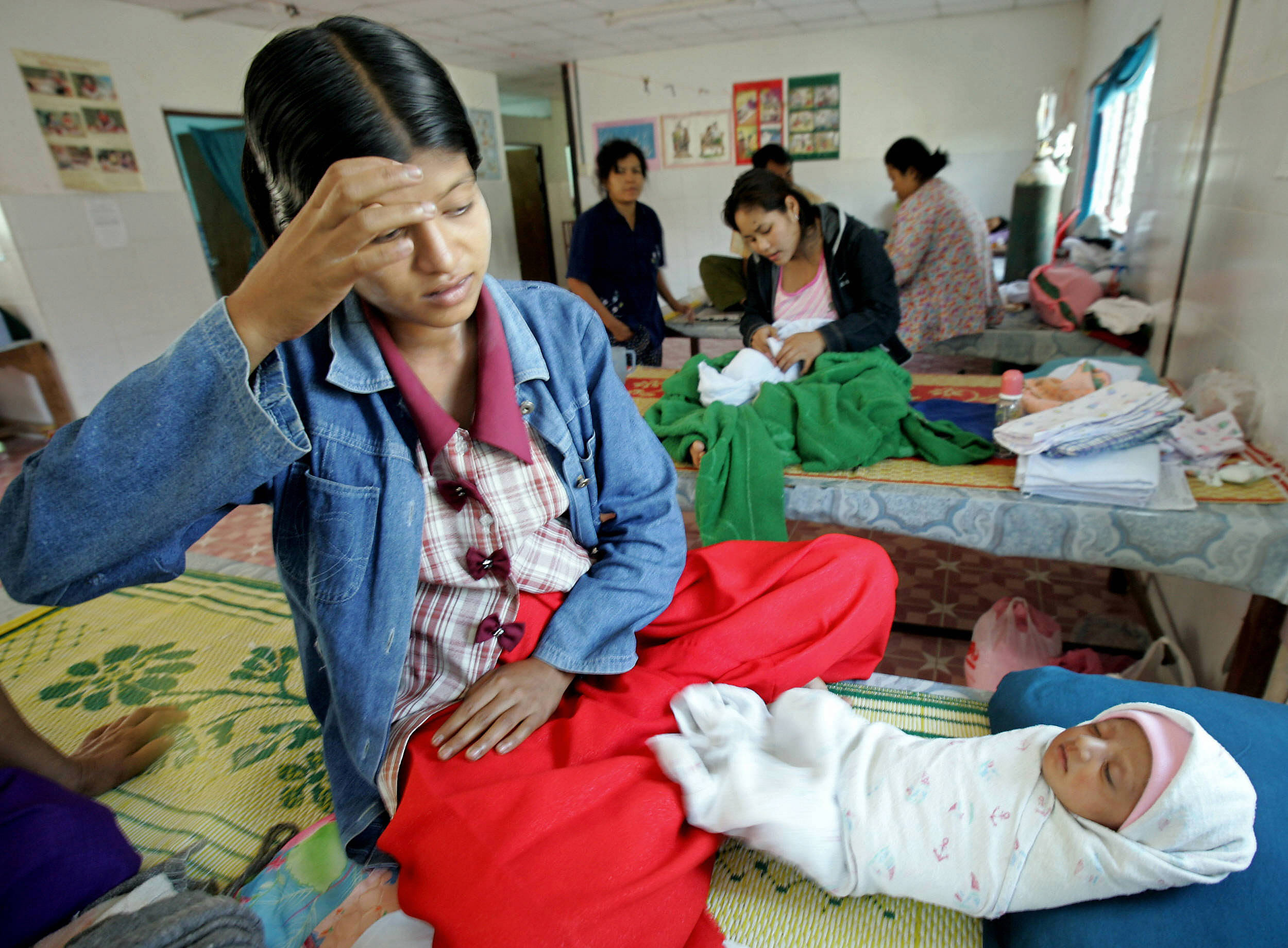 File photo of Myanmar migrants receiving health treatment in Thailand. Photo: AFP