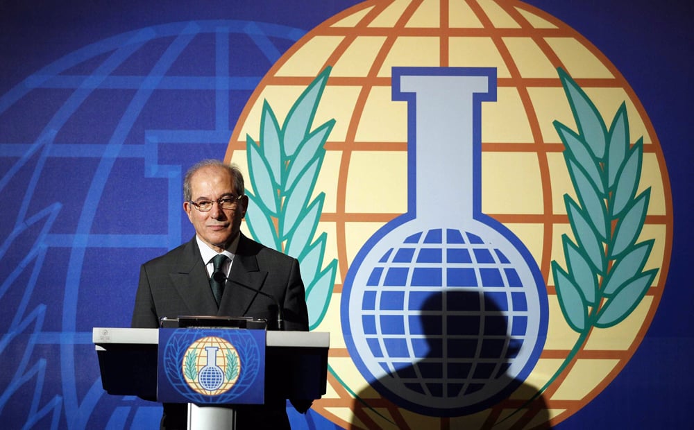 Organization for the Prohibition of Chemical Weapons (OPCW) wins the Nobel Peace Prize 2013. Photo: EPA