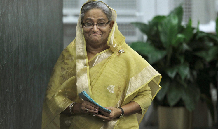 Prime Minister Sheikh Hasina has sought to defuse the election crisis. Photo: Reuters