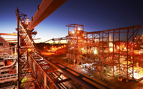 BHP Billiton's Olympic Dam copper mine in South Australia. Photo: AFP