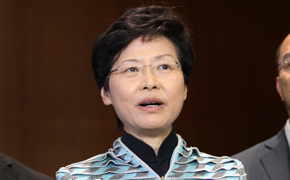 Chief Secretary Carrie Lam Yuet-ngor