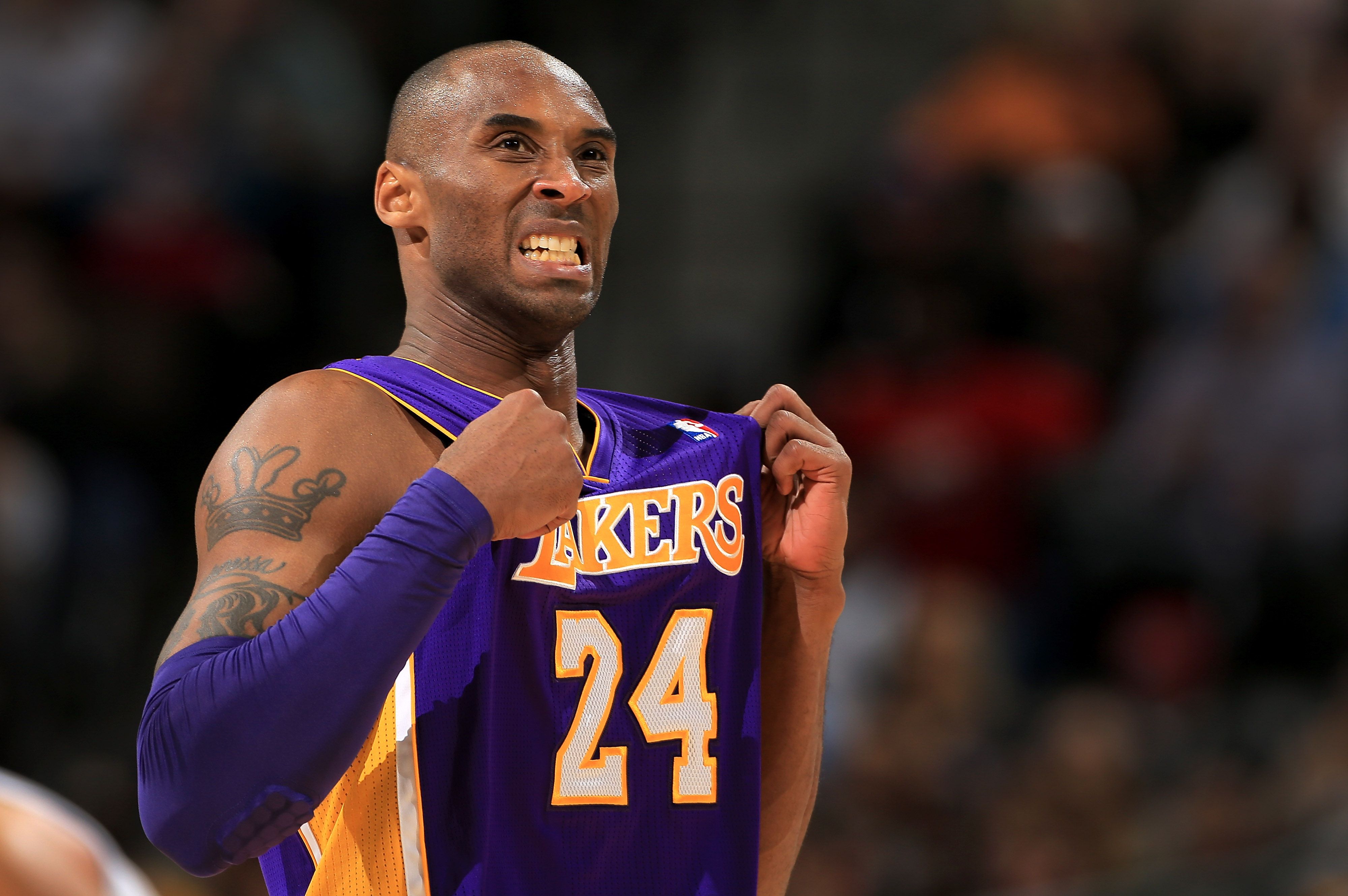 The Lakers' Kobe Bryant is determined to make critics eat humble pie. Photo: AFP