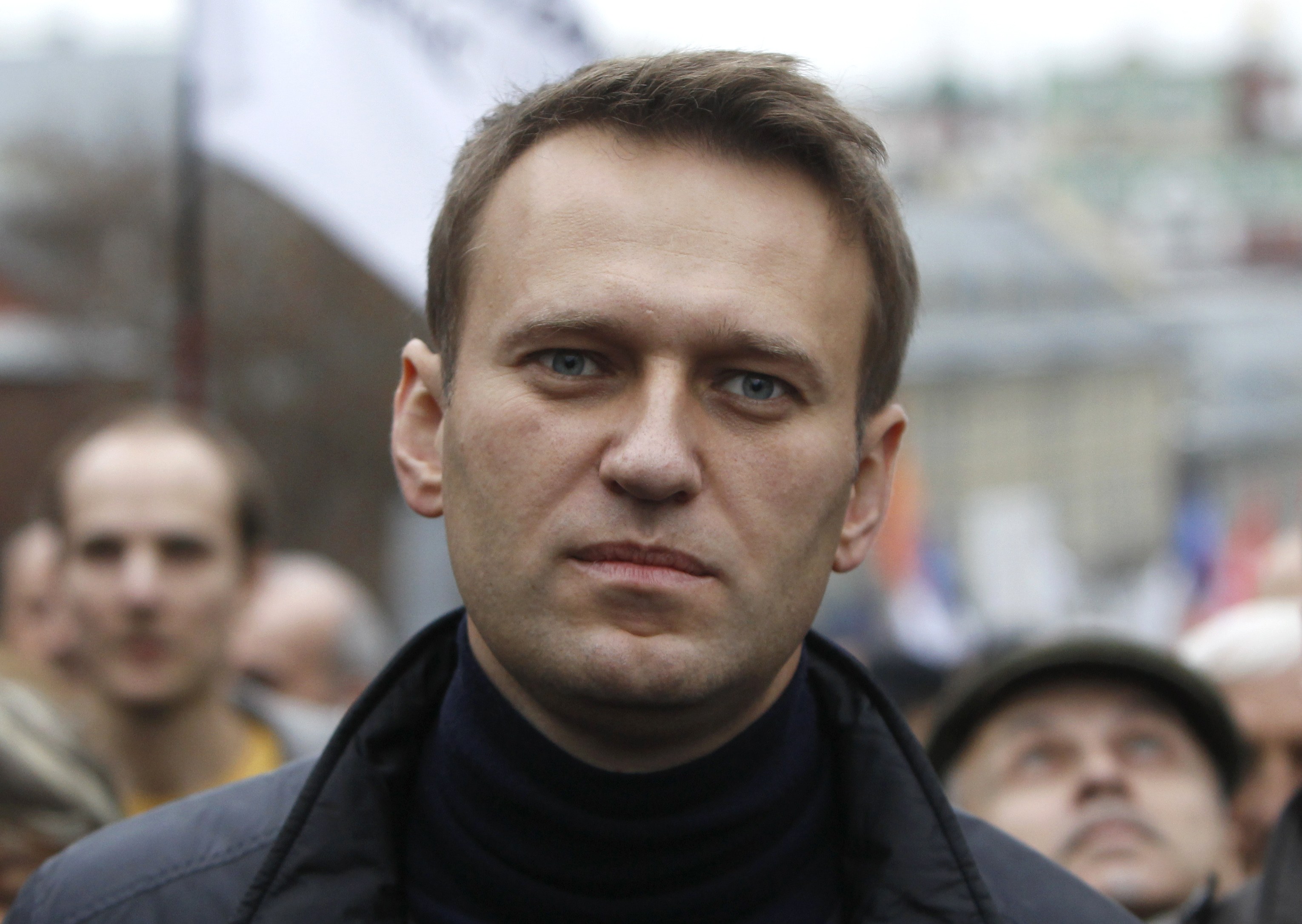 Russian opposition leader Alexei Navalny during an opposition rally in Moscow on Sunday. Photo: Reuters 