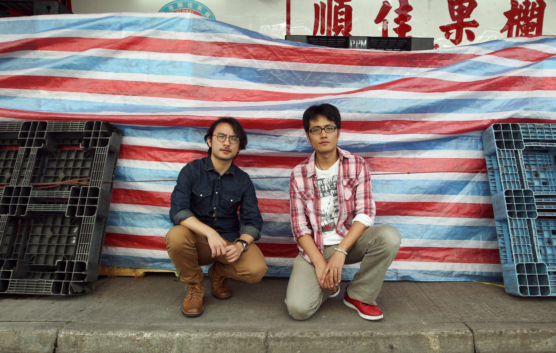 Directors Lawrence Kan (left) and Ferris Lin are respectively screening a coming-of-age drama and a documentary at the Hong Kong Asian Film Festival. Photo: Jonathan Wong