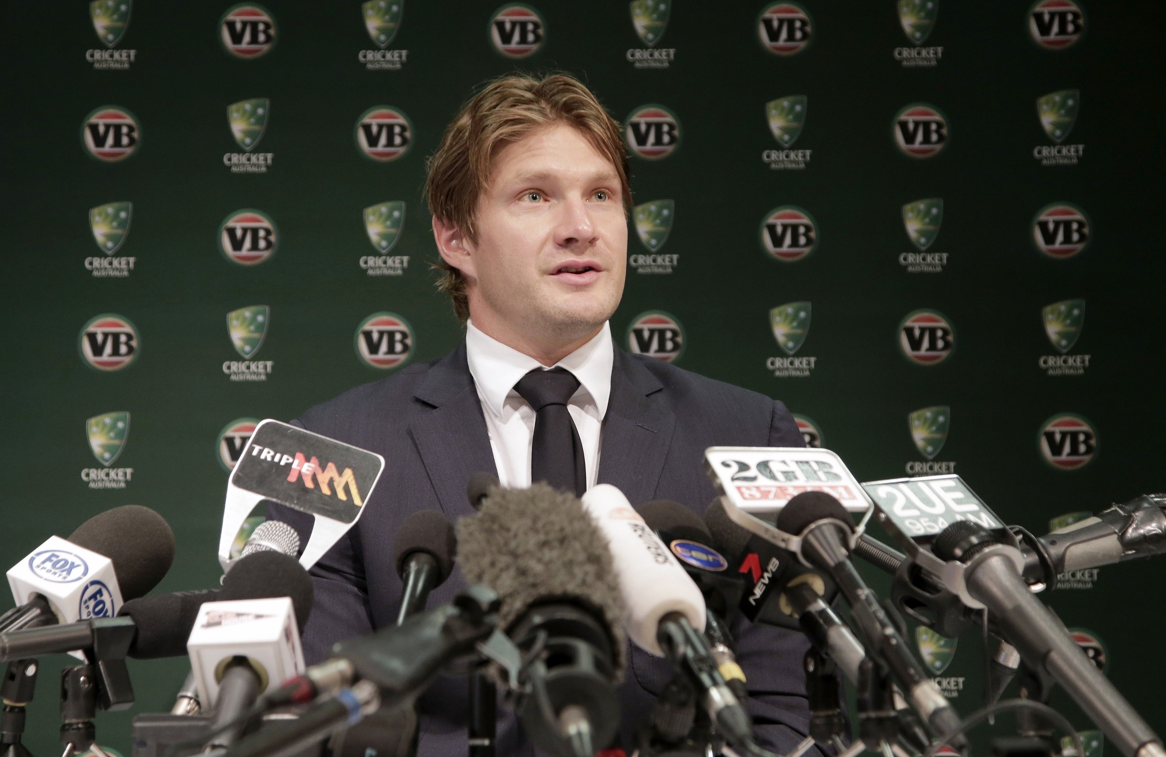 Shane Watson should be fit to play in the Ashes, Australia's coach said. Photo: AP