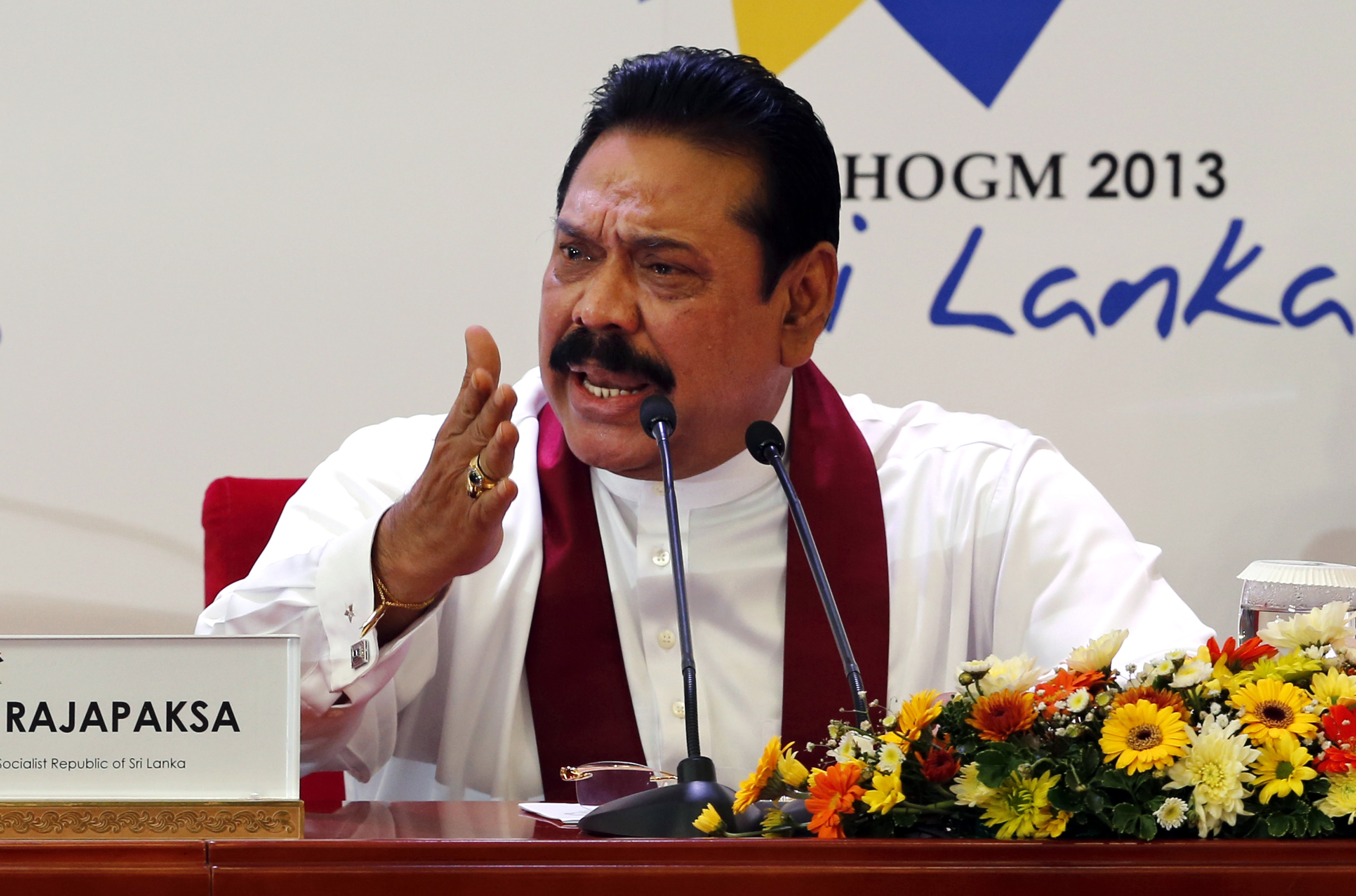Sri Lankan President Mahinda Rajapaksa. Photo: AP