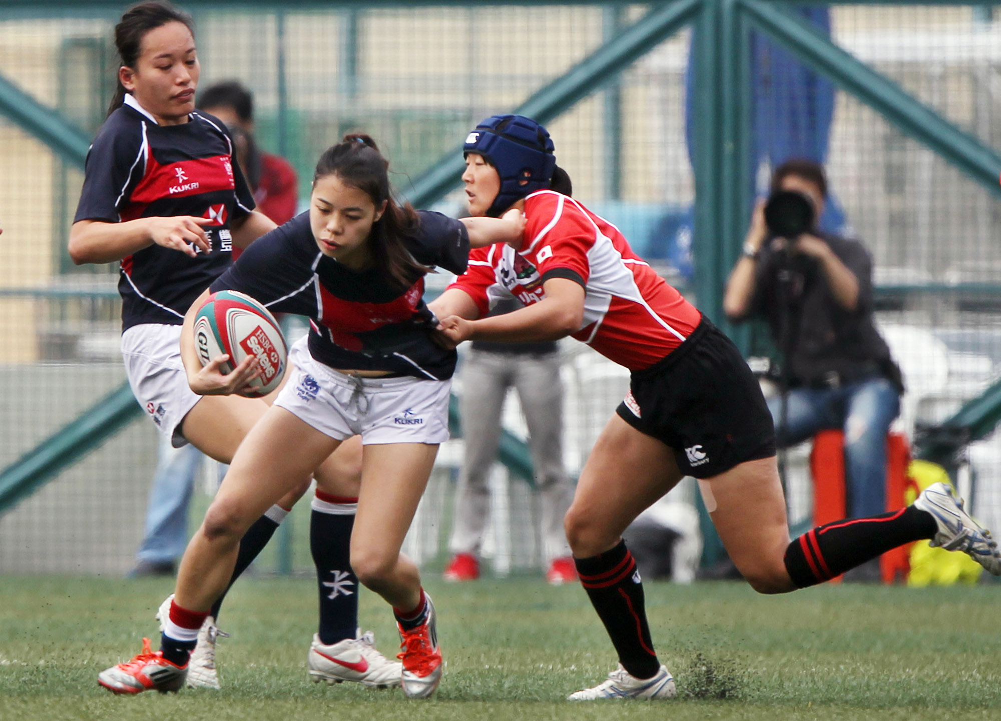 Girl's rugby is the fastest growing sport in Hong Kong and for those who demonstrate real talent it could lead to a chance to compete on the international stage. Photo: Nora Tam/SCMP