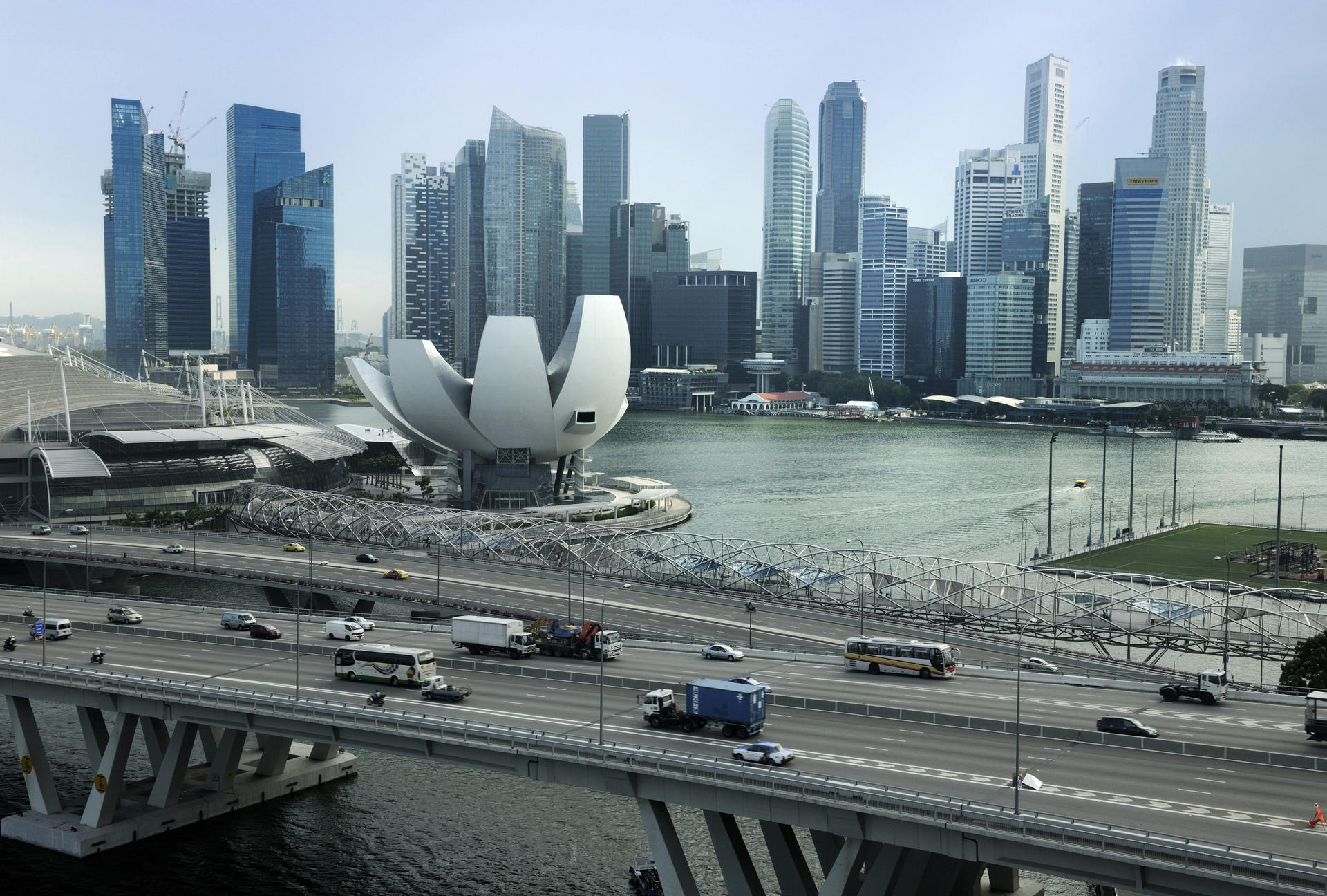 Singapore grew a better-than-expected 5.7 per cent in the third quarter, spurring an upgrade in the full-year forecast. Photo: Bloomberg