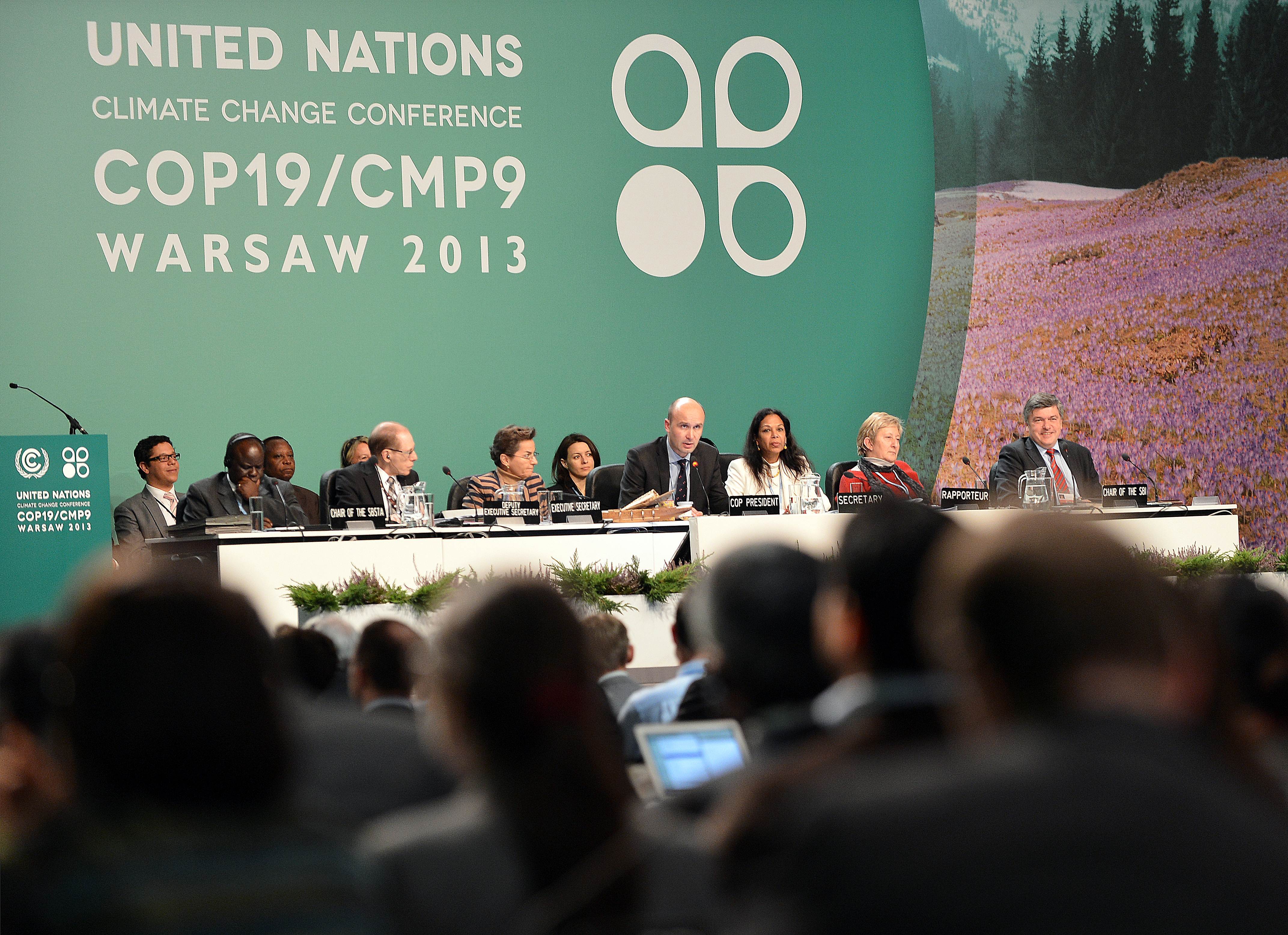 19th conference of the United Nations Framework Convention on Climate Change COP19 in Warsaw. Photo: AFP