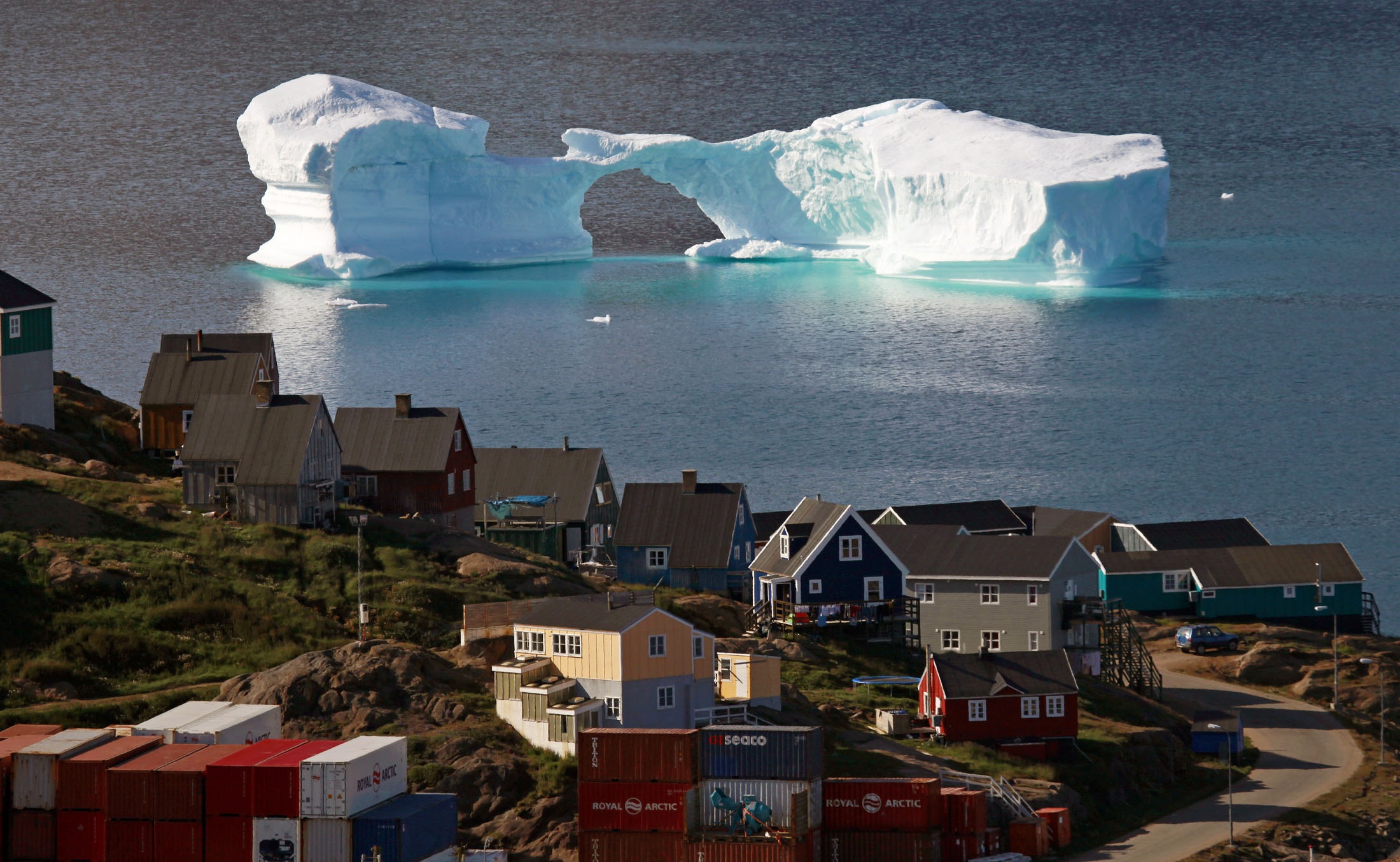 An iceberg floats near the town of Kulusuk east Greenland. The Arctic, Greenland and the oceans, among many other places, has noted accelerating climate change. Photo: Reuters