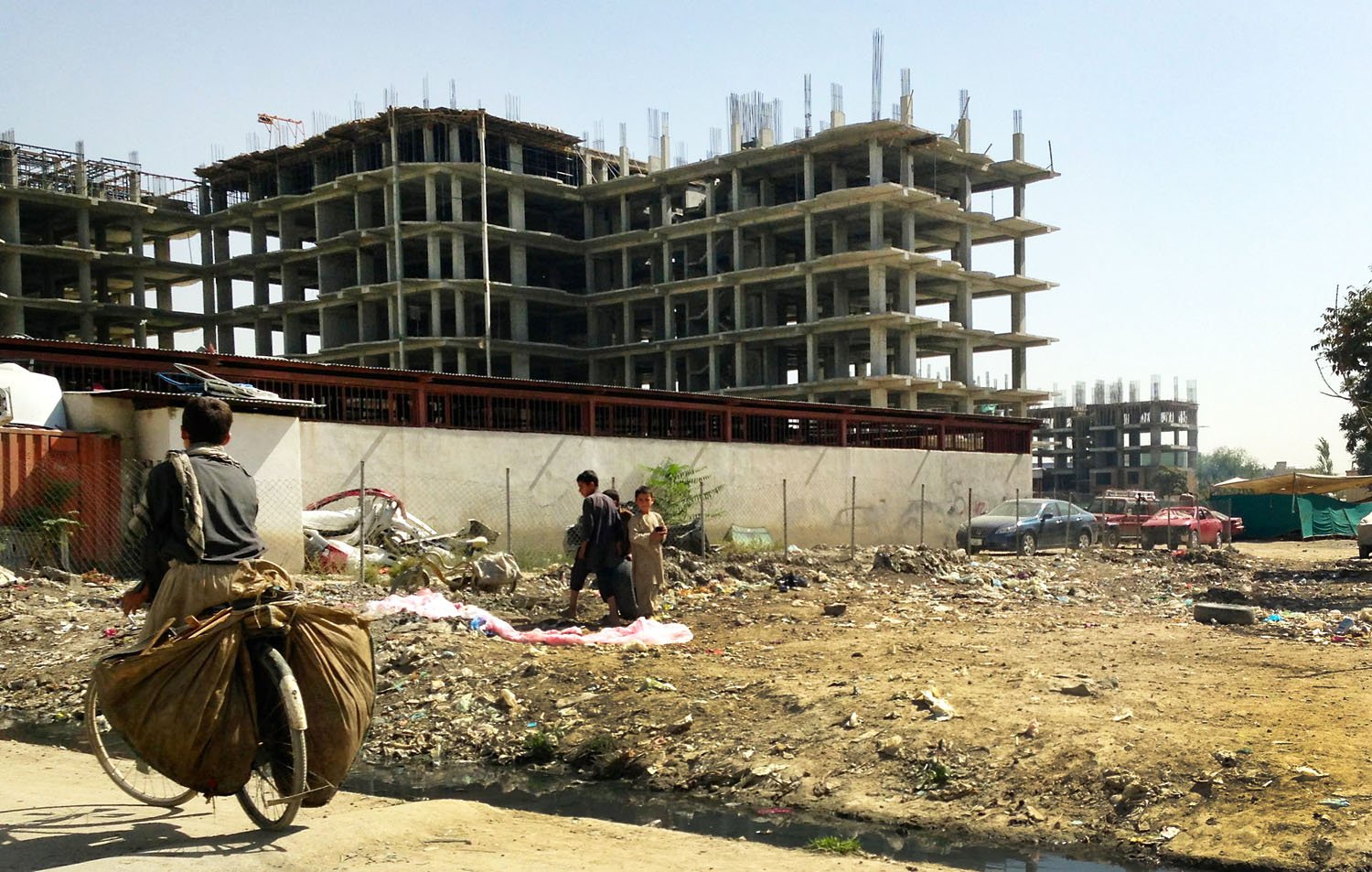 A stalled residential development in Kabul. The government hopes subsidies will prop up the property market. Photo: Lynne O'Donnell