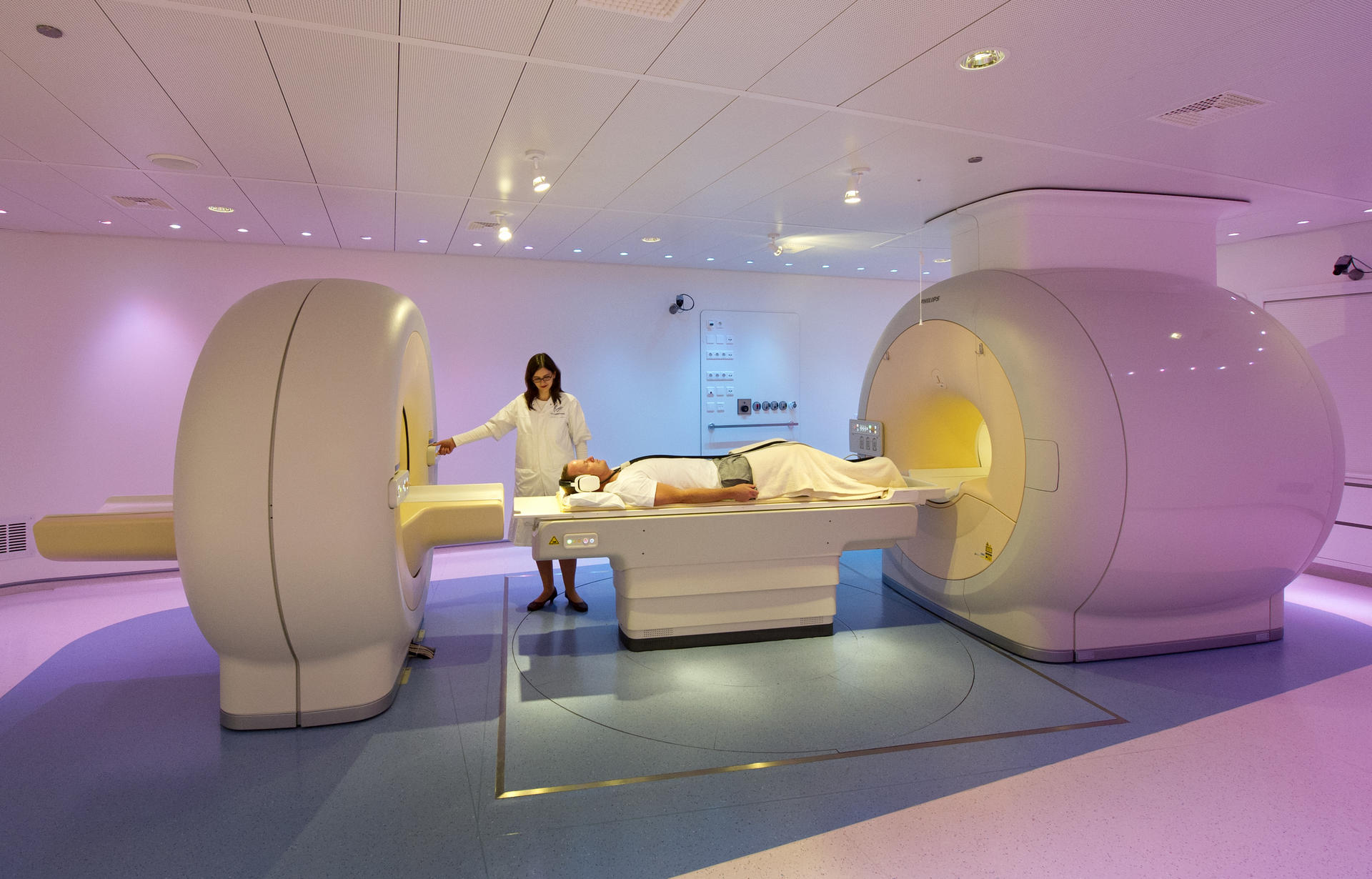 A PET-MRI scanner allows doctors to make the two different scans at once. Photo: Philips
