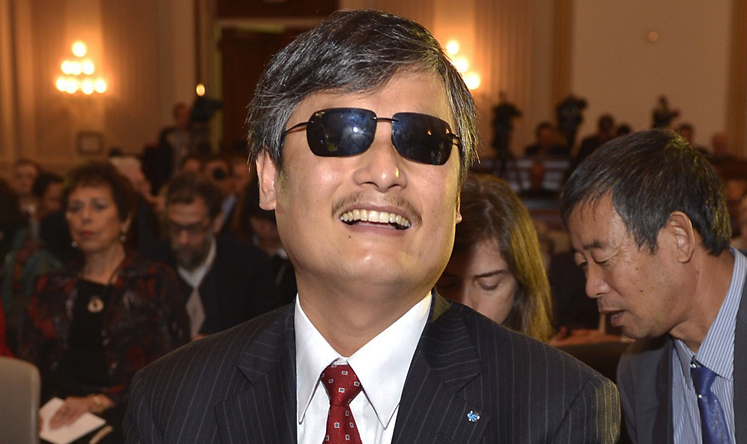 Chen Guangcheng attends the 2013 Tom Lantos Human Rights Prize ceremony in Washington. Photo: Reuters