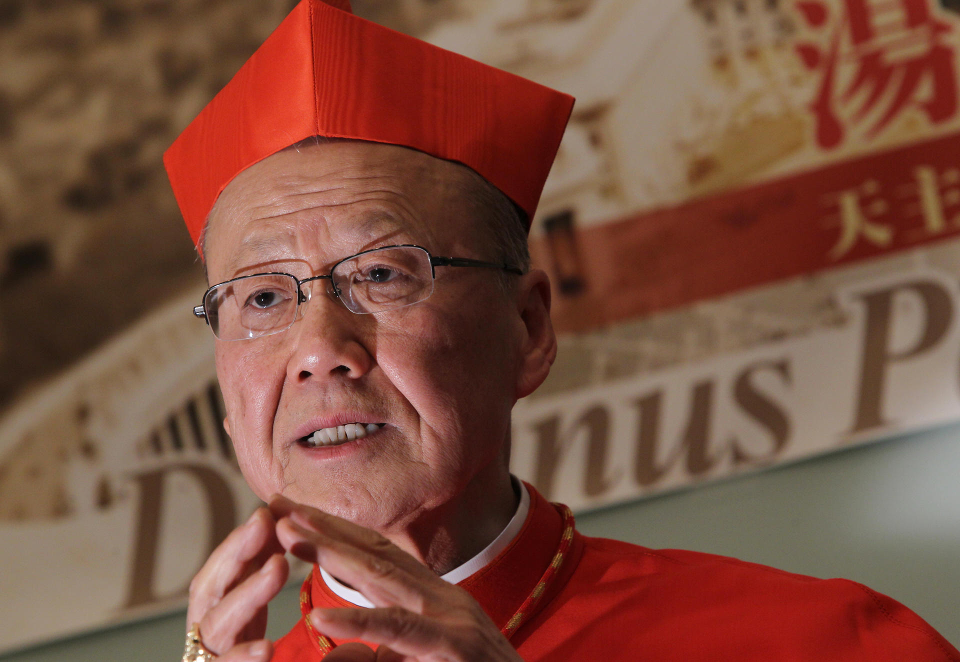 Cardinal John Tong Hon called on Hongkongers to build happy families in his message. Photo: K. Y. Cheng