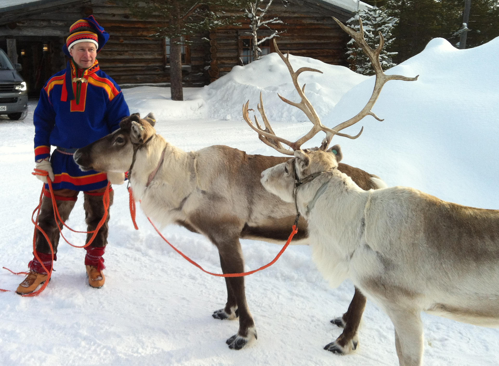 Sami herdsman provided the reindeer that showed the seasonal changes. Photo: AP