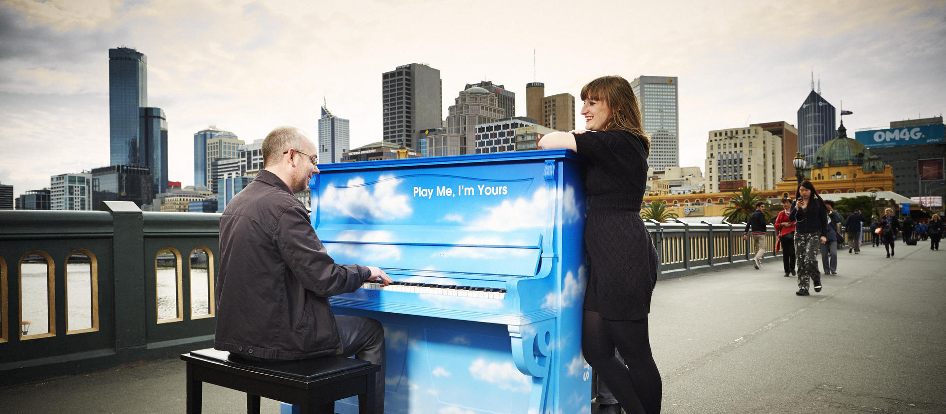 "Play Me, I'm Yours" brings musical spontaneity to Melbourne's streets.