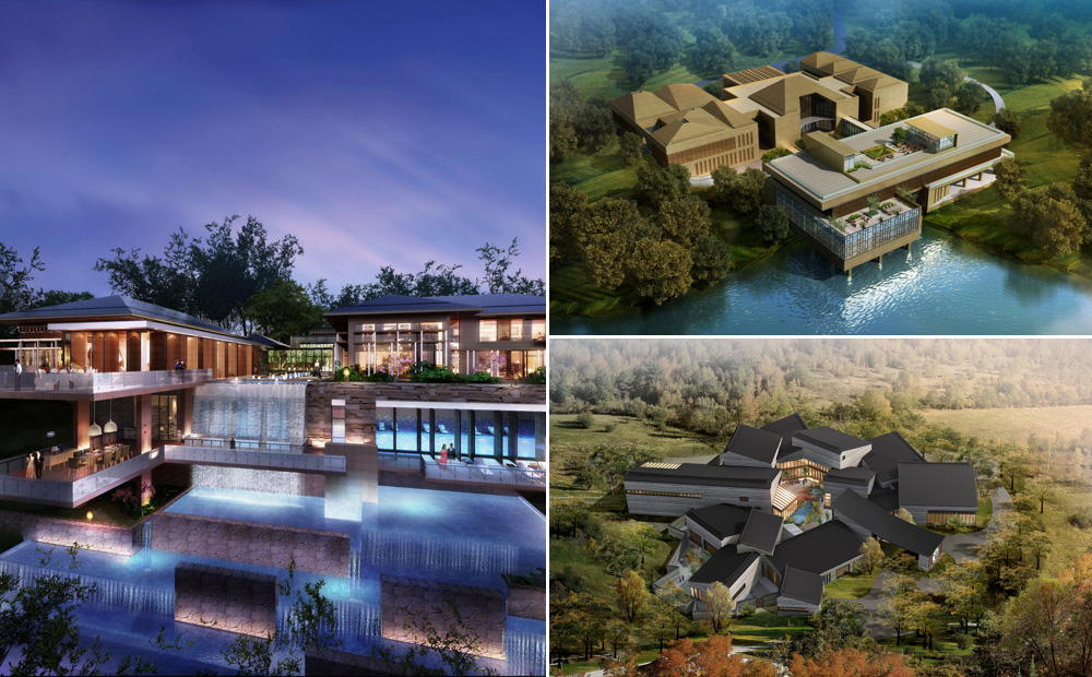 VIP villas on the site reflect the styles of various parts of China, ranging from Inner Mongolia to the tropical south. Photos: SMP