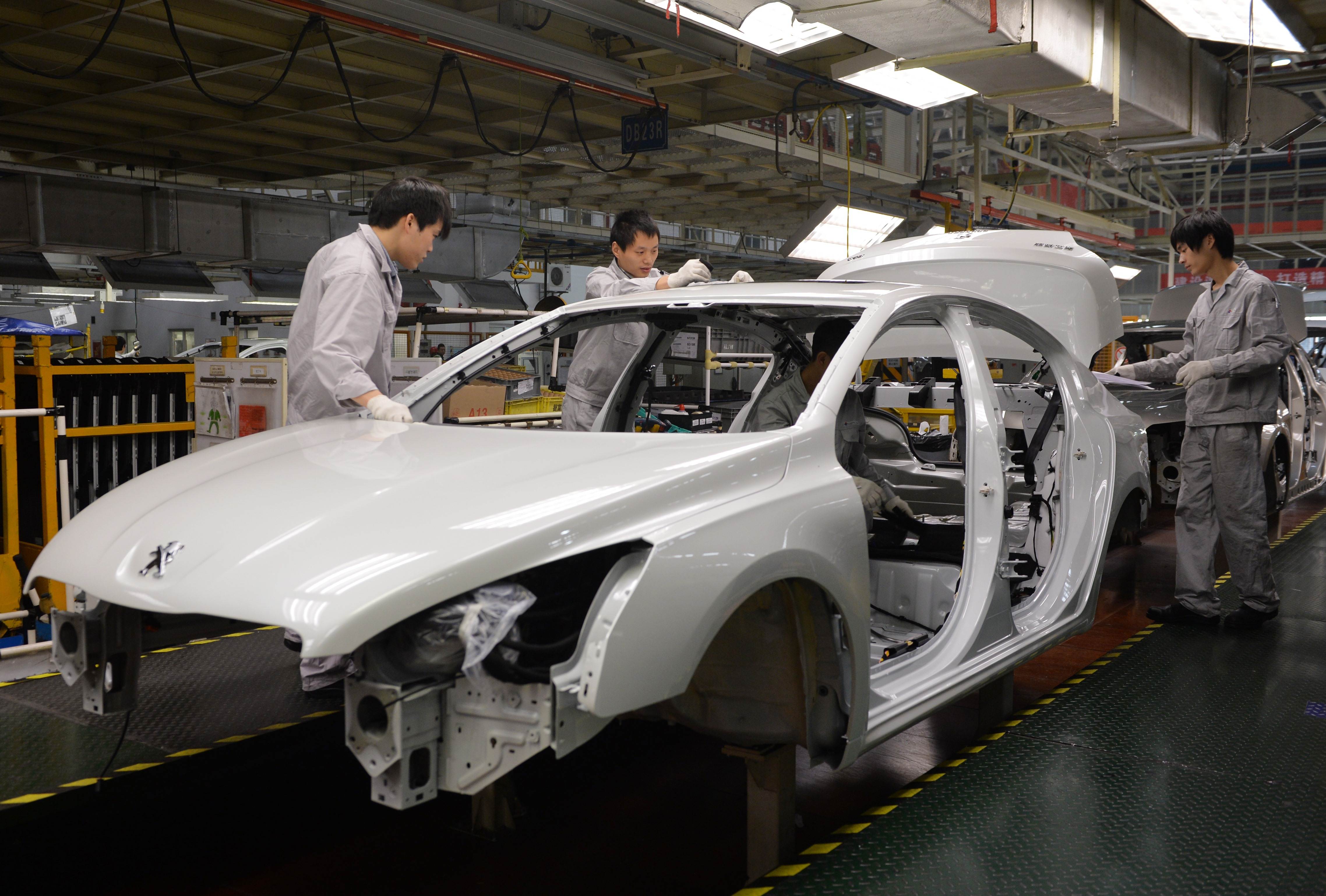 A Dongfeng-Peugeot joint venture builds the French carmaker's models in China. Photo: AFP