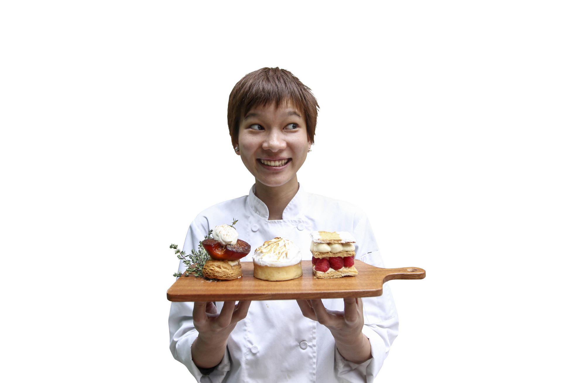 Aki Yamamoto with tempting pastries.Photo: Jonathan Wong