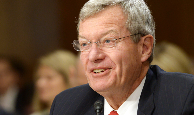 US Senator Max Baucus testifies during his confirmation hearing to be the US ambassador to China before the Senate Foreign Relations Committee on Capitol Hill. Photo: Xinhua