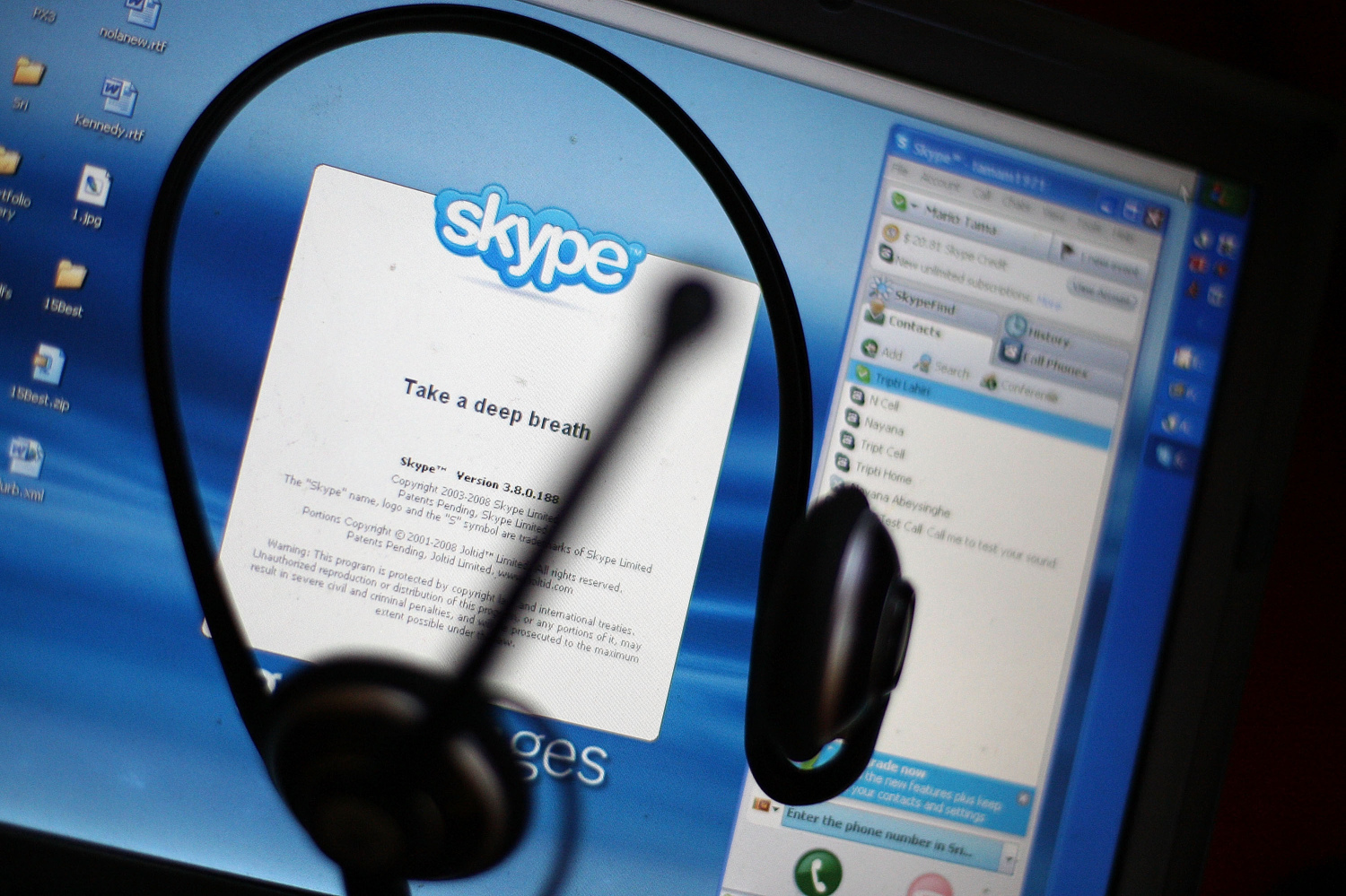 Skype has 300 million active users worldwide. Photo: AFP
