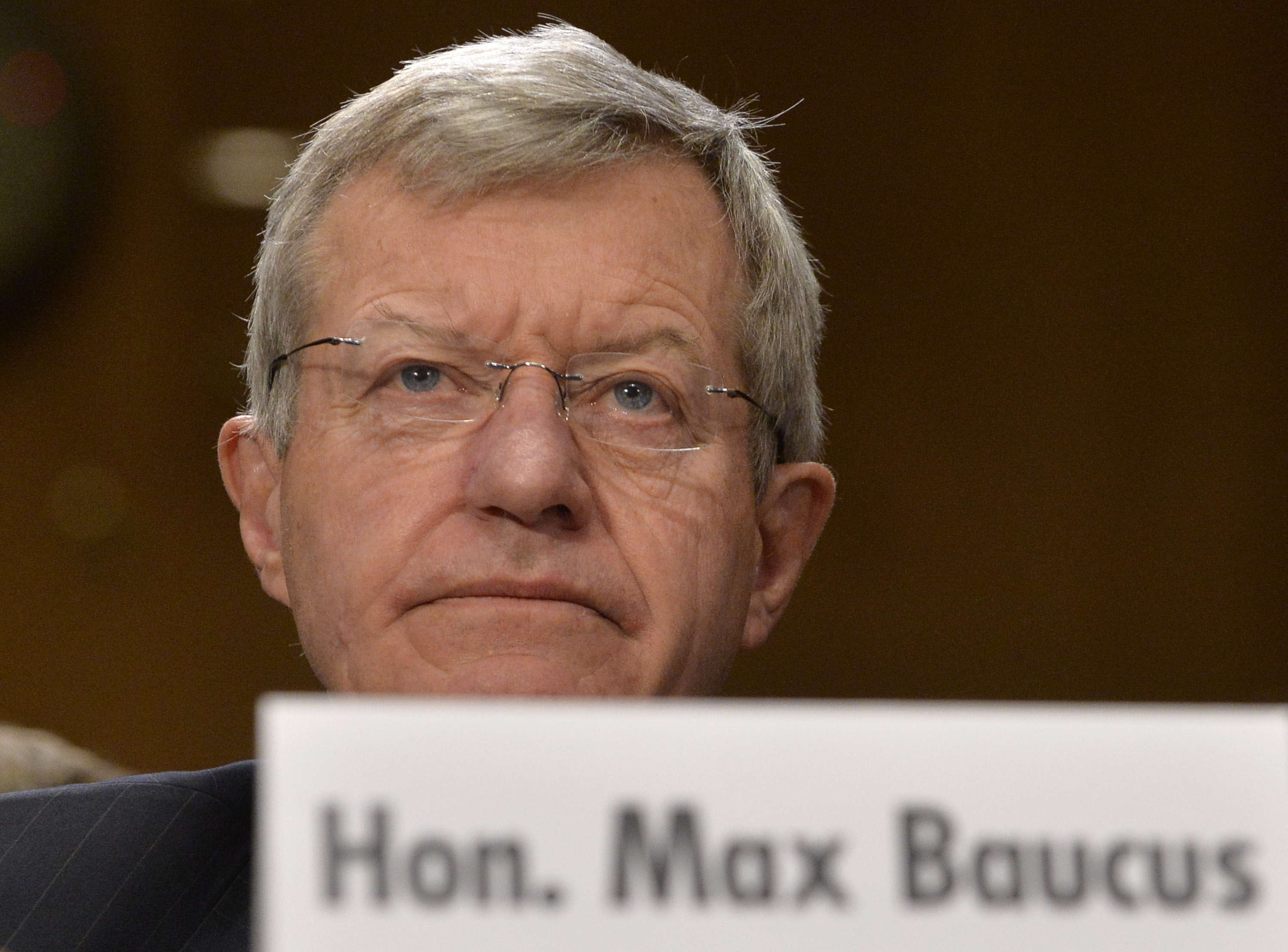 Max Baucus testifying before the Senate Foreign Relations in January. Photo: Xinhua