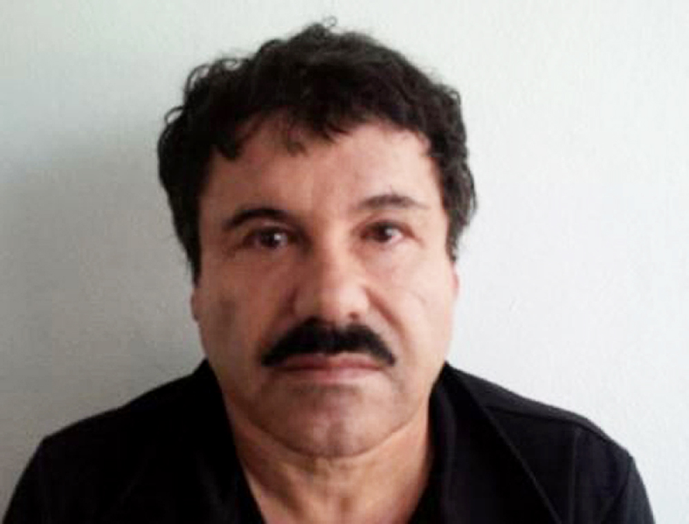 The mugshot of Mexican drug trafficker Joaquin Guzman, published on attorney general of Mexico's website on February 22. Photo: AFP