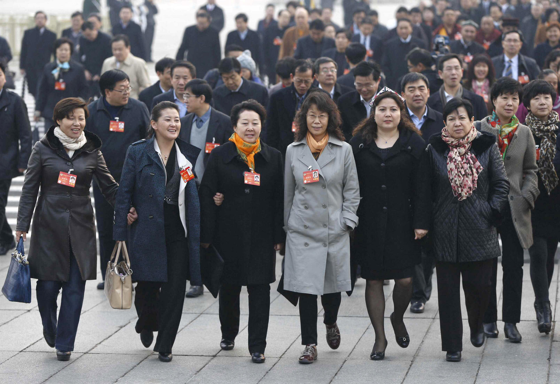 CPPCC delegates in Tiananmen Square. Women account for only about 20 per cent of the advisory body and the larger national legislature. Photo: Xinhua