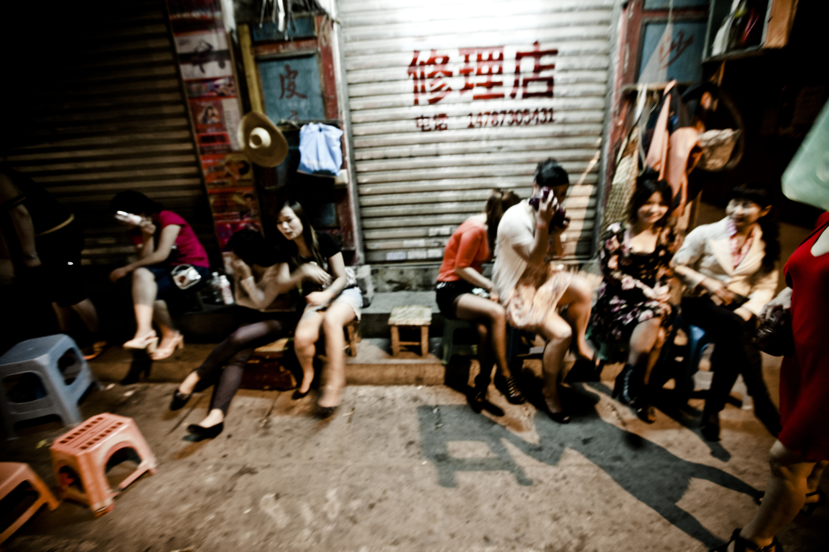 Prostitutes on the streets of downtown Ruili, Yunnan Province. A town known for trafficking woman. Photo: SCMP
