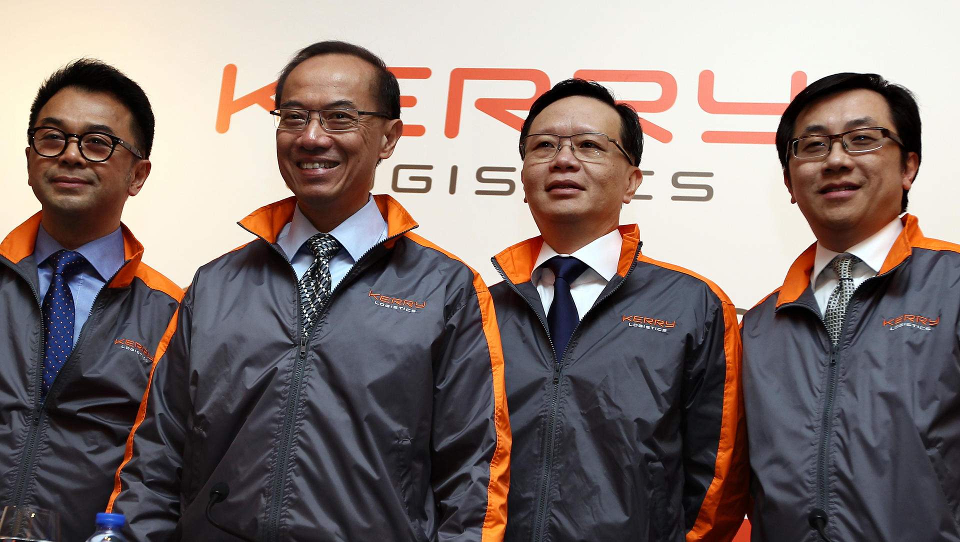 Kerry Logistic's executives, from left, Edwardo Erni, chairman George Yeo and group managing director William Ma. Photo: Sam Tsang