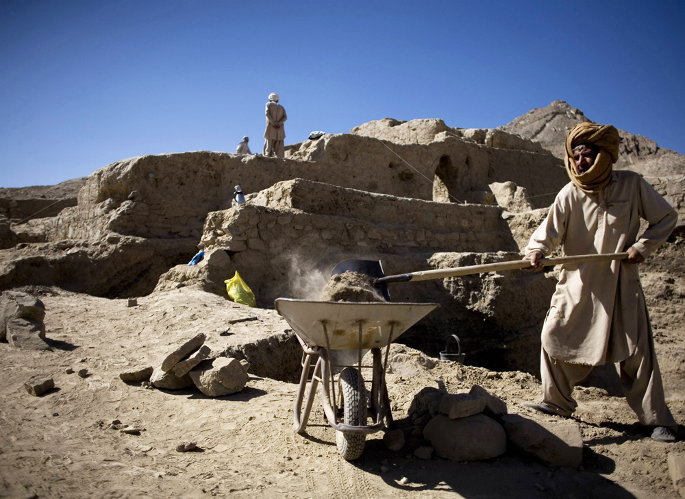 A mining site in in Mes Aynak, south of Kabul, Afghanistan. Afghanistan's vast mineral wealth is no secret. Photo: AP