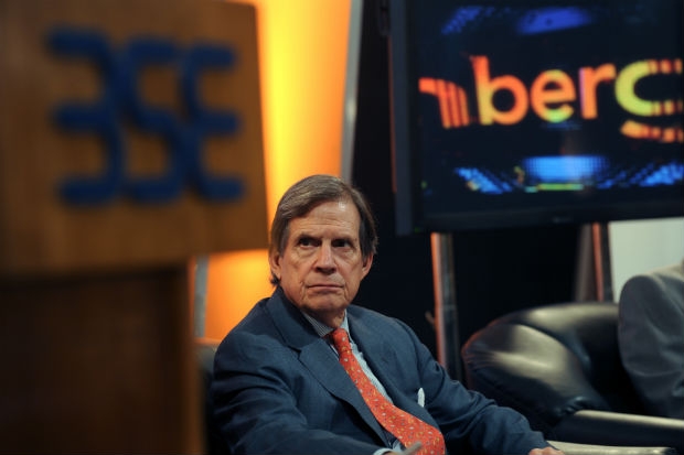 Bloomberg Global Chairman Peter Grauer attends an event at the Bombay Stock Exchange in Mumbai, October 22, 2009. Photo: AFP